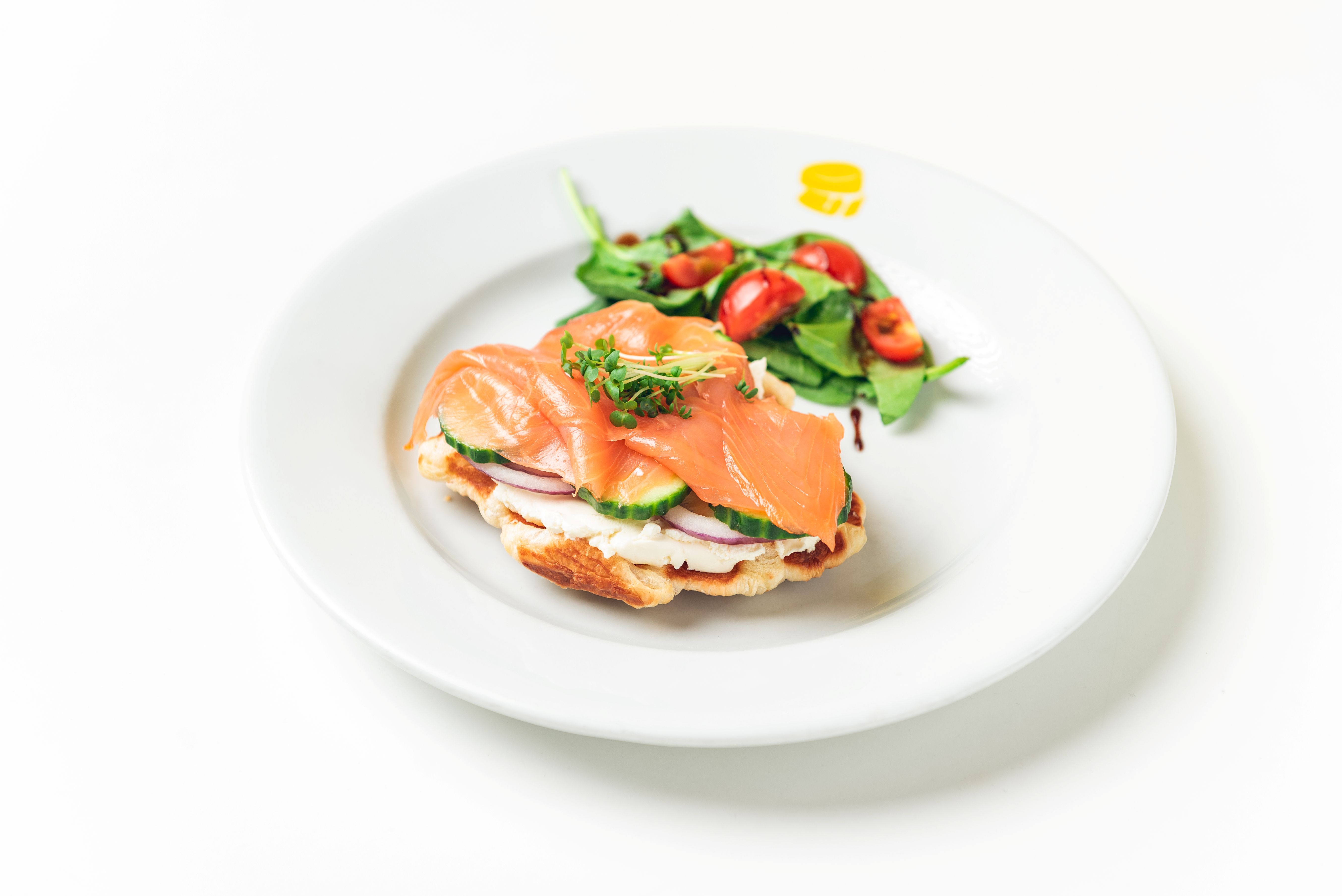 Fuwa Fuwa Nordic savory pancake with smoked salmon.
